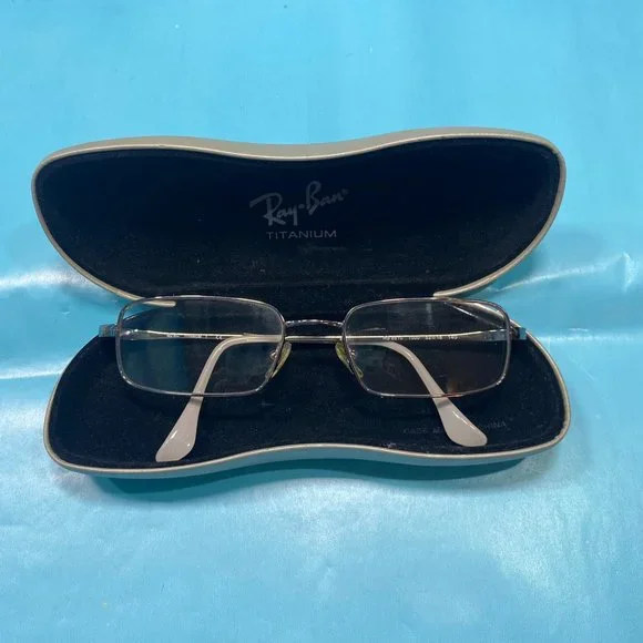 Ray-Ban Titanium Square Frame Prescription Glasses